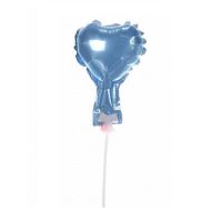 Embossment - heart balloon blue