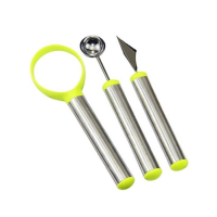Stainless steel fruit carving set 3 pcs