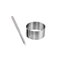 Form adjustable metal round + spatula