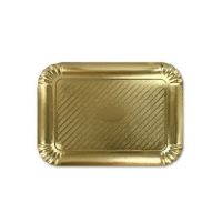 Kuchenblech aus goldenem Papier, 20 x 14,5 cm