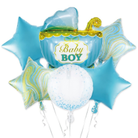 Balony - niebieskie Baby boy 6 szt