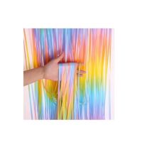 Curtain of colored foil strips 200 x 100 cm