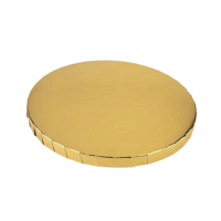 Bardzo gruba złota podkładka pod ciasto 35 cm z ozdobną krawędzią