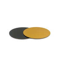 Pad doppelseitig gold-schwarz glatter Rand 26 cm