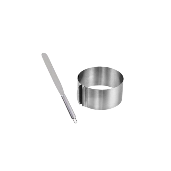 Forma állítható fém kerek + spatula