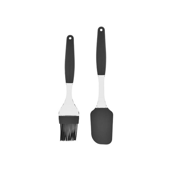 Silicone spatula and butter set, gray