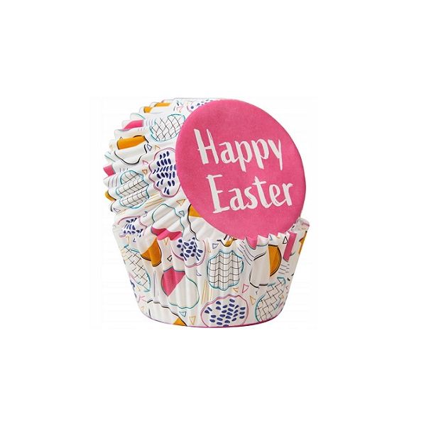 Osterpapier-Cupcakes Frohe Ostern 75 Stk